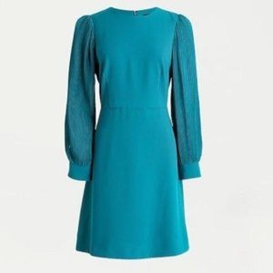 NWT J. Crew Dress - Pleated Sleeve Aline Dress